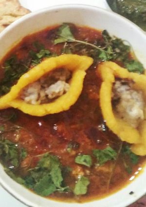 A picture of Masala paneer moong dal gatte.