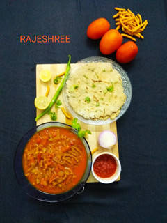 A picture of Sev Tamatar Sabji.