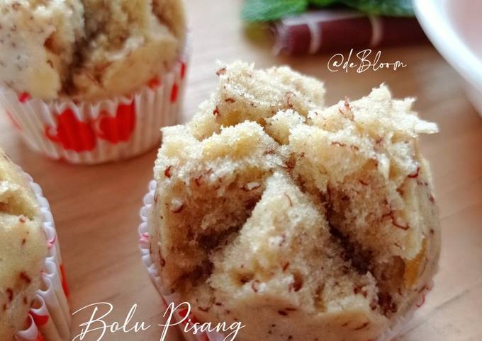 Cara Buat 845. Bolu Pisang Mekar (tanpa mikser dan tanpa telur) Ekonomis Untuk Dijual