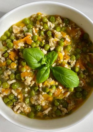 A picture of Quick & Lean Pea & Minced  Meat Stew.