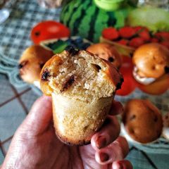 A picture of Vanilla Choco Chips Muffins.
