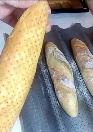 صورة لوصفة خبز الباغيت منزلي