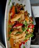 Mondongo chauchas al Wok