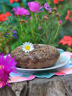 Una foto de Mini budín de manzana y cacao, sin tacc🍎
