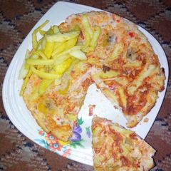 A picture of Potato pizza.