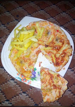 A picture of Potato pizza.