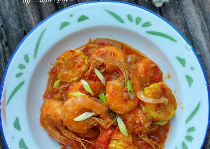 Recipe: Yummy Udang Saos Padang