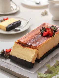 Foto resep Basque Burnt Cheesecake Brownies