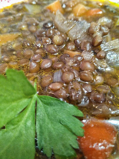 Una foto de Lentejas caviar