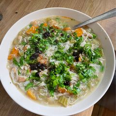 A picture of Instant Pot Chicken Noodle Soup.