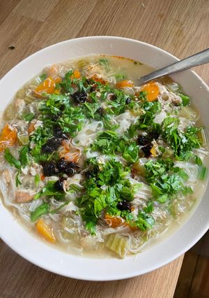 A picture of Instant Pot Chicken Noodle Soup.