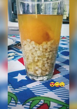 Una foto de Mote con huesillo sin chancaca 😋🇨🇱