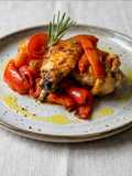 Alette di pollo arrosto con peperoni