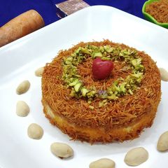 A picture of Paneer vermicilli kunafa.