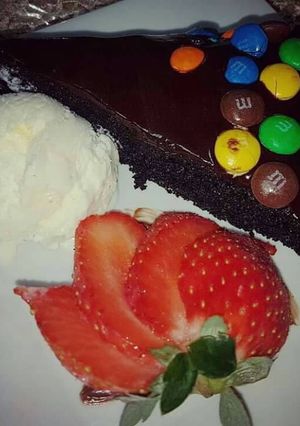 صورة لوصفة كعكة الشوكلاطه الساخنه🍰
