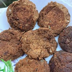 A picture of 25 minutes Veg Black Chickpeas Kebab for Breakfast.