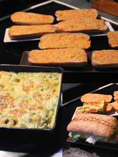 Una foto de Bocadillo de tortilla de guisantes