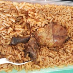 A picture of Jollof rice.