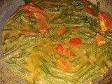 Kacang panjang bumbu kuning