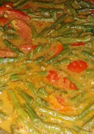 Foto resep Kacang panjang bumbu kuning