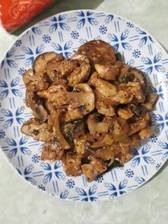 Foto resep Ayam tempe lada hitam - high protein low fat - healthy food