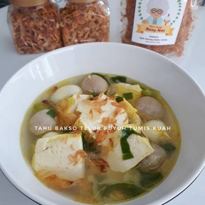 Resep Tahu Bakso Telur Puyuh Tumis Kuah Menu Anak Oleh Cory Rahmaniah Cookpad