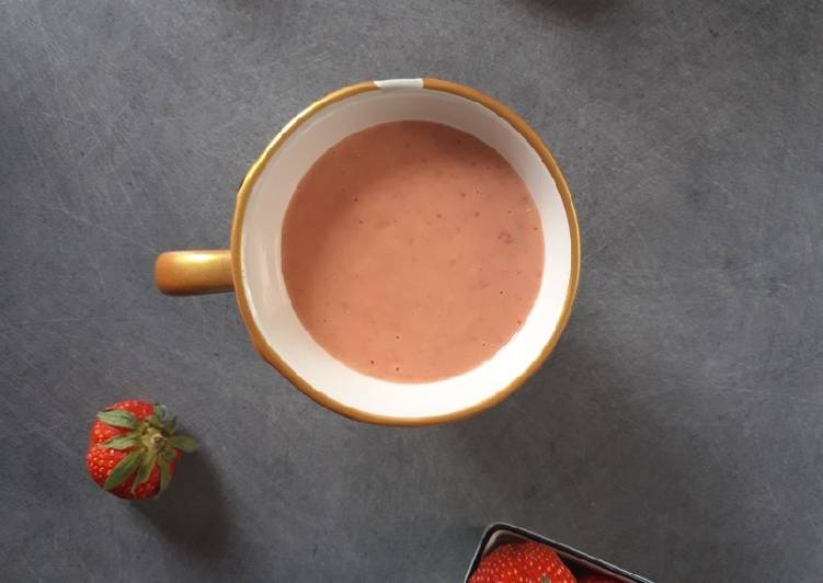 Smoothie fraise-pêche