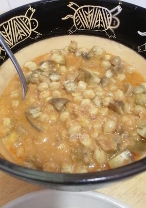 Una foto de Berenjena vegana al curry de Massaman
