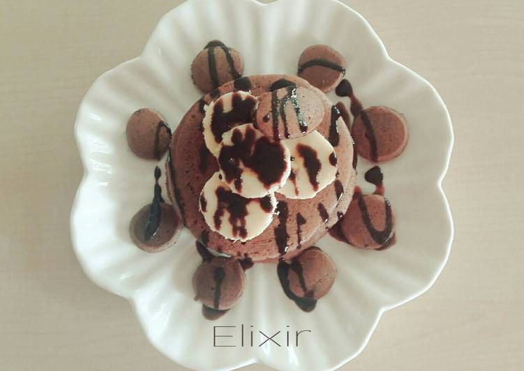 پنکیک شکلاتی خوشمزه دستورپخت توسط Elixir کوکپد