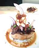Tapa de morcilla y cebolla caramelizada lo mejor de Silvana