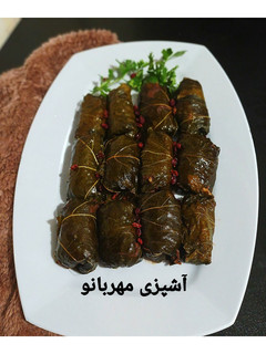 عکسی از دستور دلمه برگ مو