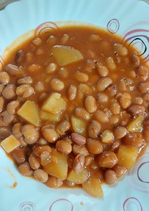 عکسی از دستور خوراک لوبیا چیتی