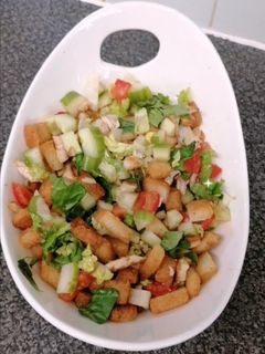 صورة لوصفة سلطة سيزر بالدجاج