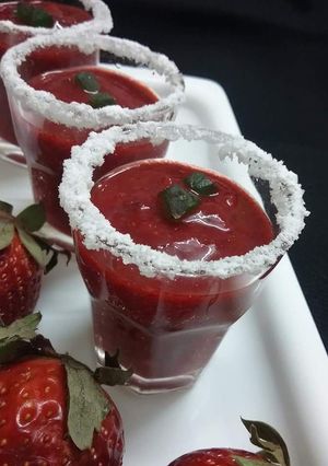 A picture of Strawberry SHOTS.