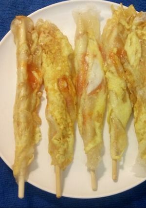Foto resep Papeda goreng/ telur Gulung