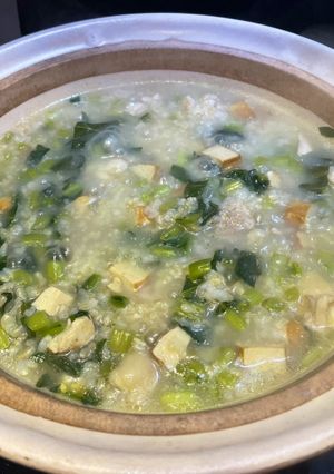 雪菜豆乾雞肉粥 的食譜成品照片