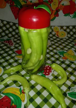 صورة لوصفة فلفل مصبر⁦ 🌶️⁩⁦🌶️⁩
