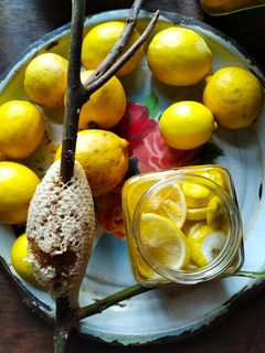 Hình của món Chanh vàng ngâm mật ong.