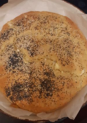 Φωτογραφία της συνταγής Τυρόπιτα με σιμιγδάλι και παπαρουνόσπορο, χωρίς φύλλο!