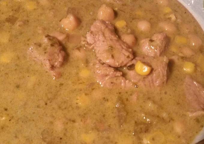 Recipe of Perfect Pork &amp; Green Chile Soup