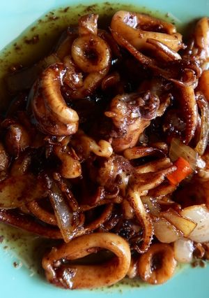 Foto resep Cumi goreng mentega