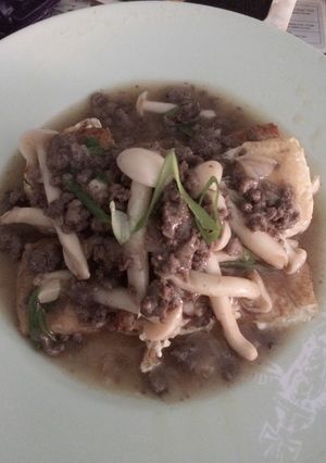 Foto resep Fried tofu with beef