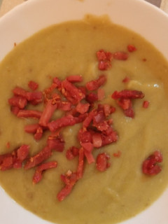 Una foto de Crema de espárragos
