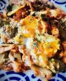 Huevos con acelgas y dukkah