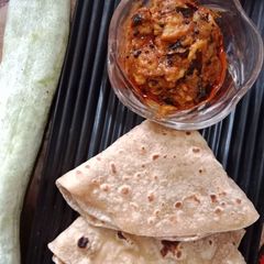A picture of Snake gourd seeds sabzi.