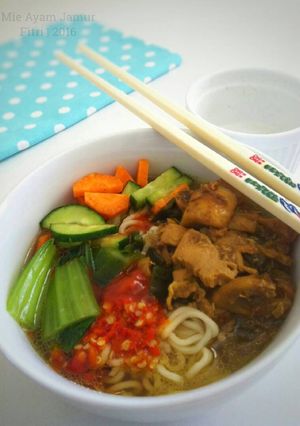 Foto resep Mie Ayam Jamur (#postingrame2_mie)