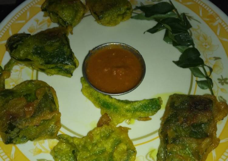 Poi spinach pakode