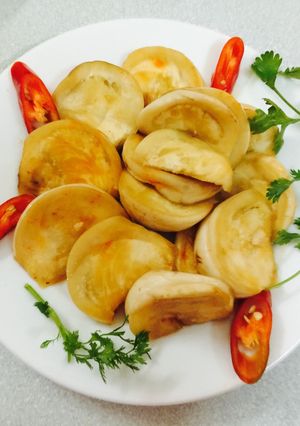 Hình của món Cà bát muối xổi.