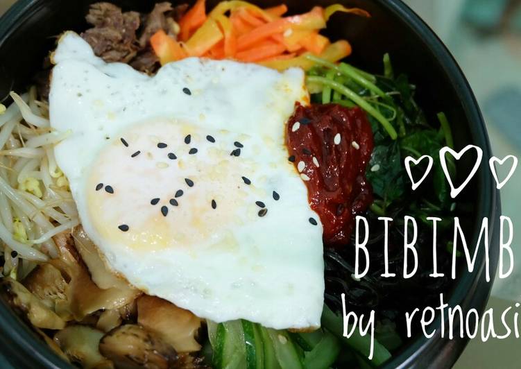 Resep Bibimbap / Nasi Campur Korea Lezat