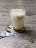 Matcha Jelly with Coconut Milk Ice